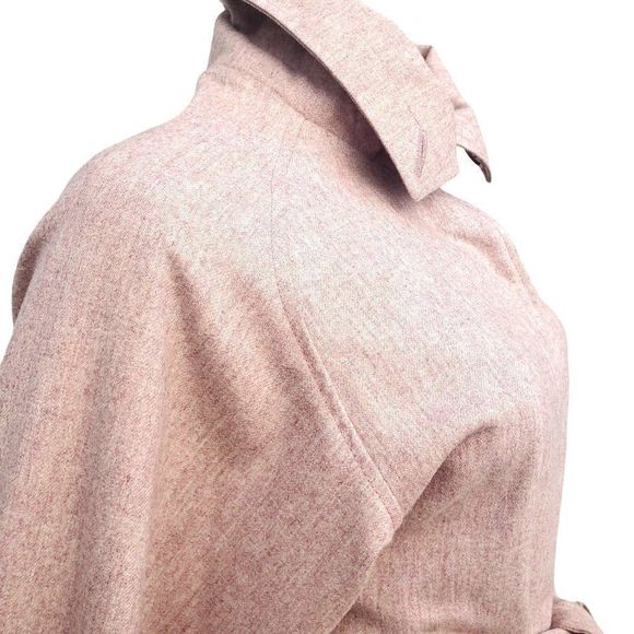 Vintage Pink Skirt Suit 70s Wool Office Wear M 8 10 Junior Belle - Picture 10 of 16